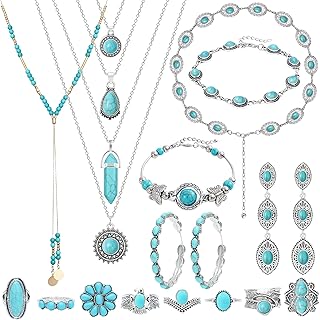 NEWITIN 20 Pieces Silver Bohemian...